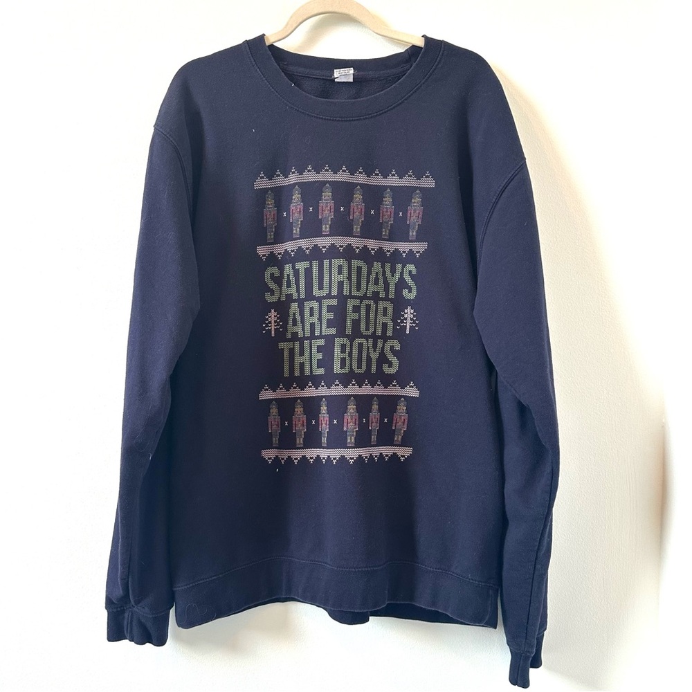 Barstool Saturdays Are For The Boys Crewneck Sweatshirt Size XL